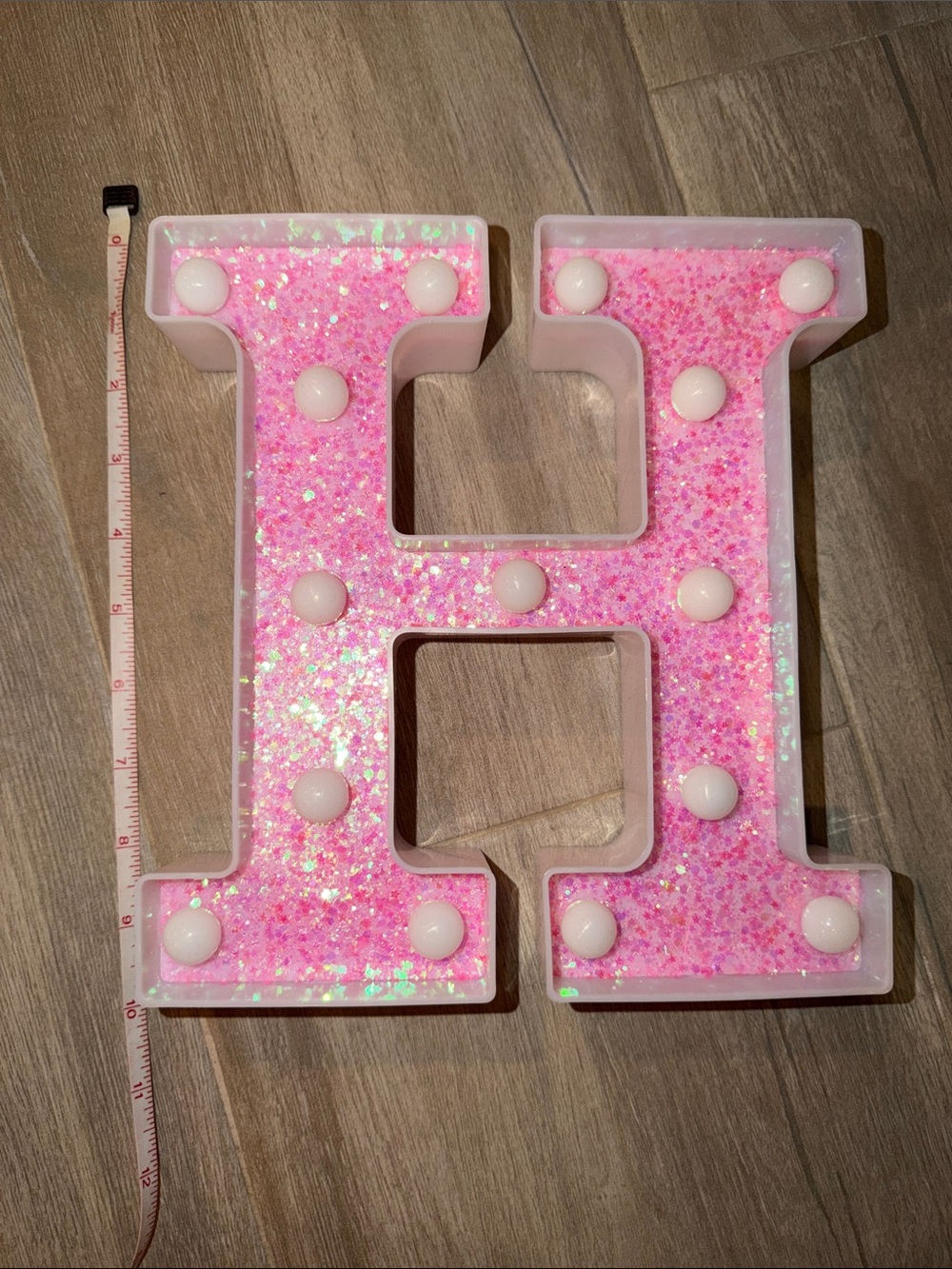 White Marquee Letter H LED Accent Light - Picture 1 of 3